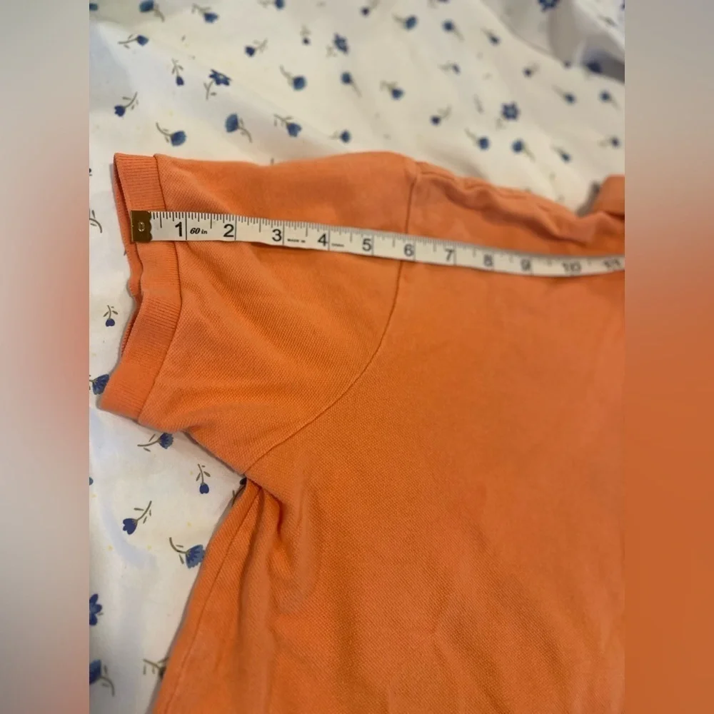 Vintage 90s Mens Size: M Classic Cotton Polo Ralph Lauren Shirt Orange
